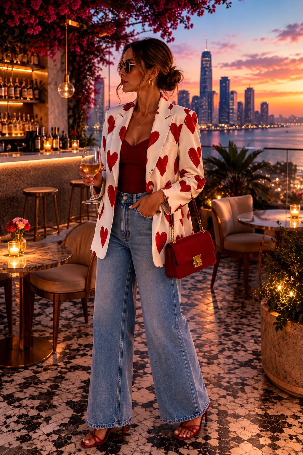 Red Hearts Blazer