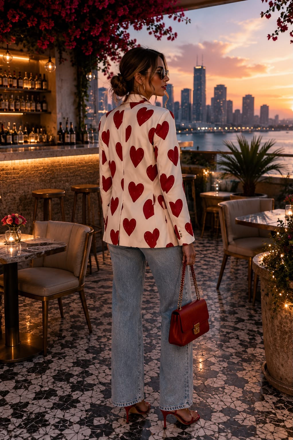 Red Hearts Blazer