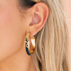 Large woven earrings