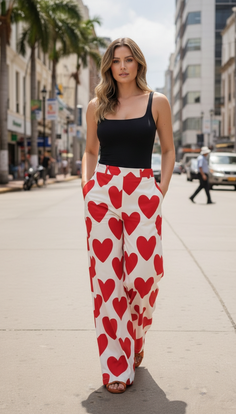 Red Hearts Pants