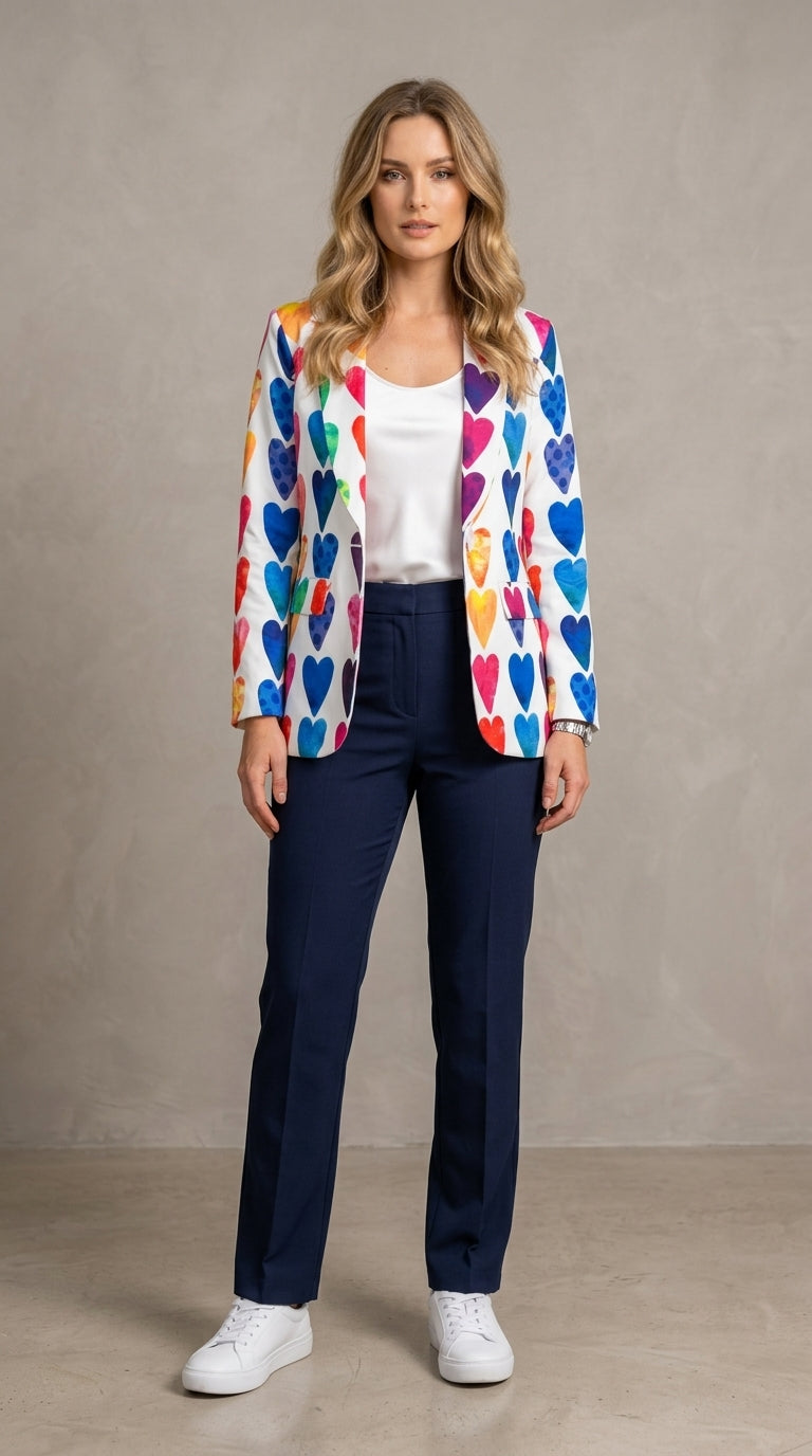Colorful Hearts Blazer