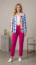 Colorful Hearts Blazer