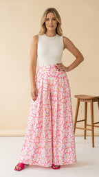 Pink With Flowers