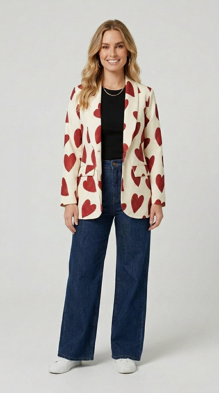 Red Hearts Blazer