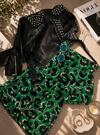 Green Animal Print