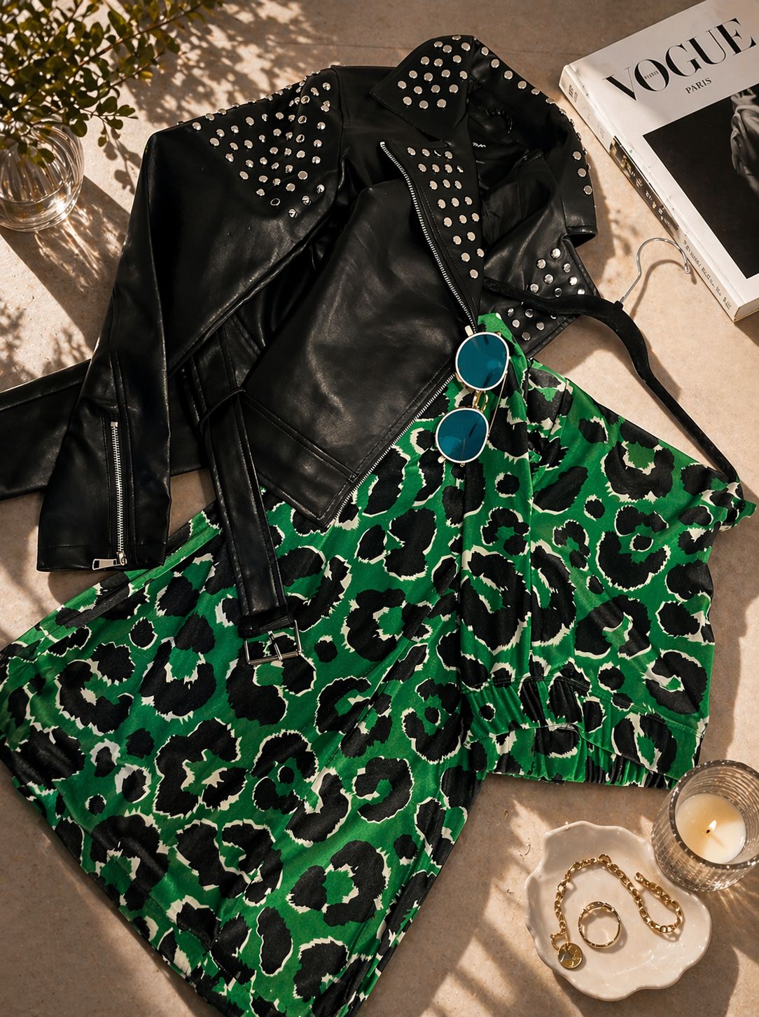 Green Animal Print