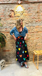 Colorful Hearts Skirt