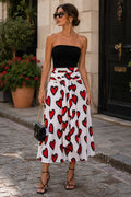 White Skirt with Hearts