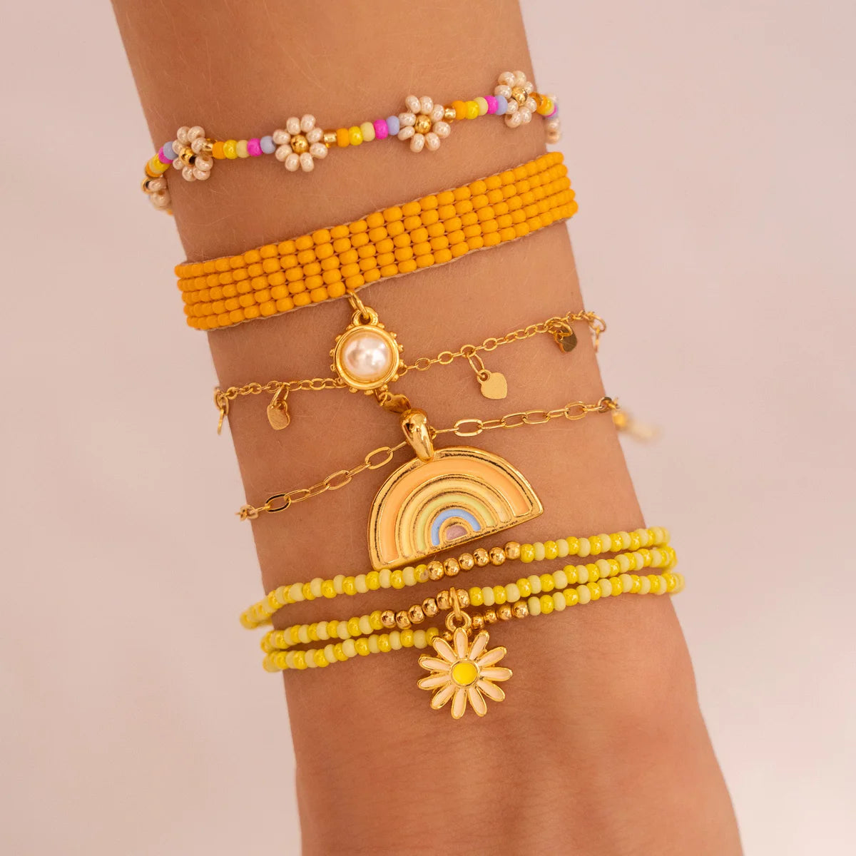 Flower Bracelet Set