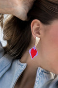 Red Heart Earrings