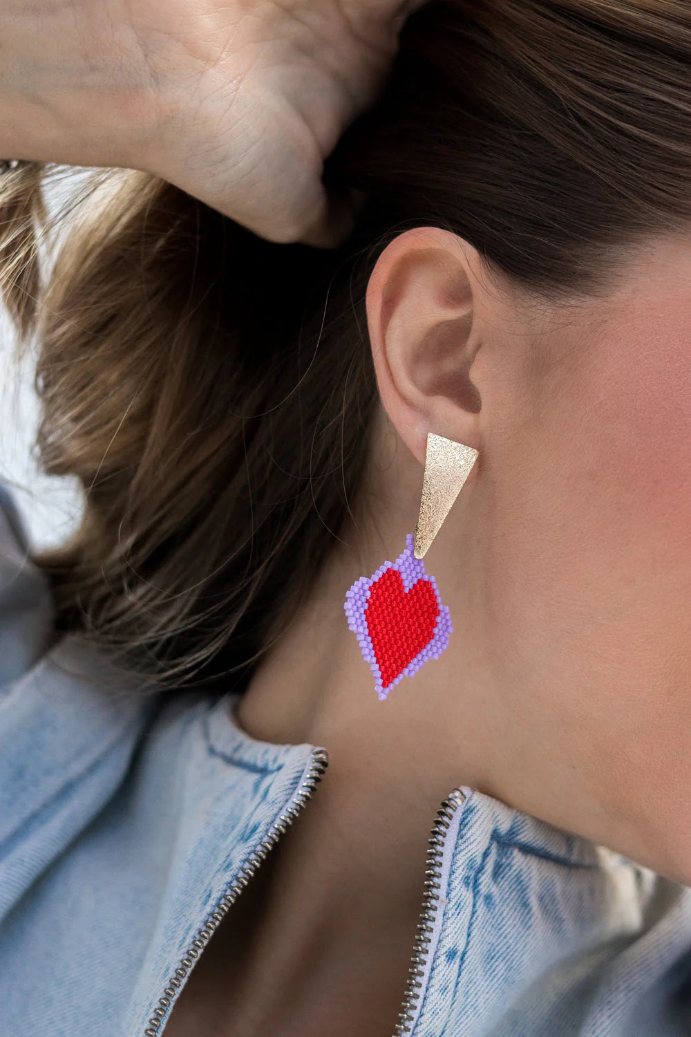 Red Heart Earrings